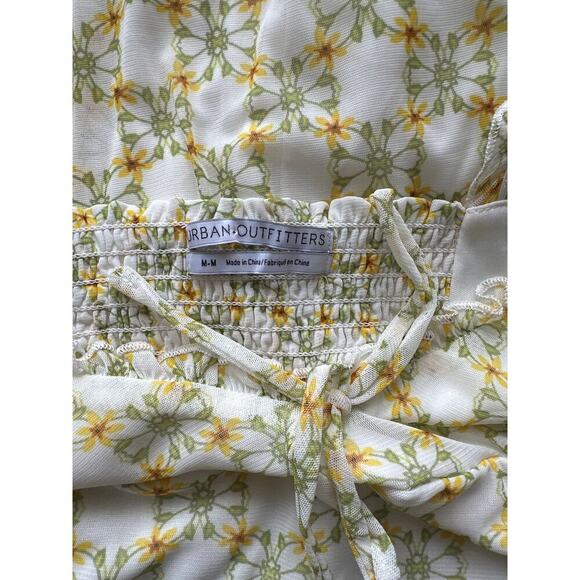 Urban Outfitters Mesh Floral Milkmaid Dress, NWOT - Picture 4 of 6